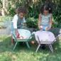 Preview: Little Dutch Garten Schubkarre für Kinder grün Forest Friends